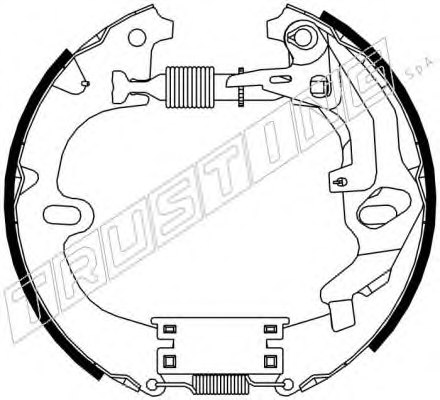 TRUSTING 6322 Brake Shoe Set